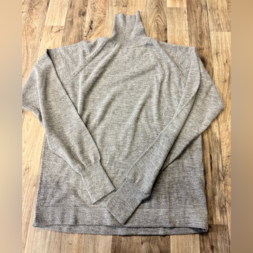 Vintage‎ Lord Jeff Turtleneck Sweater Men’s Medium Gray Full Fashioned Made USA